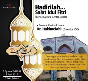 Khutbah Idul Fitri 1440 H di ICC
